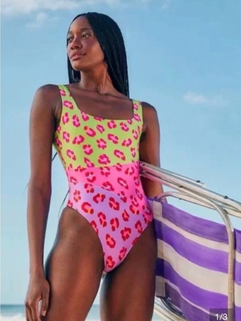 Farm Rio Maxi Leopard Patch One Piece Swimsuit